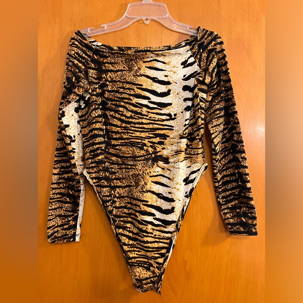 Tiger print bodysuit